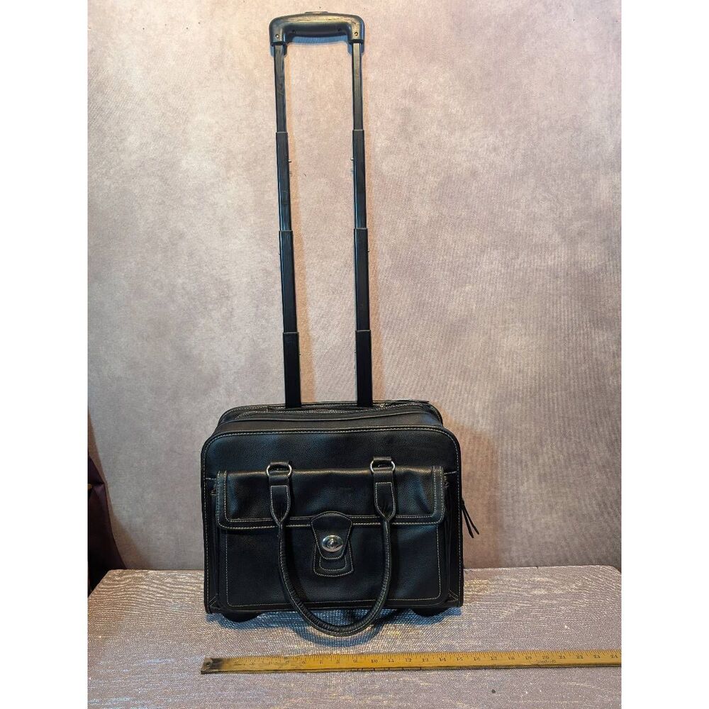 Samsonite leather mobile office black